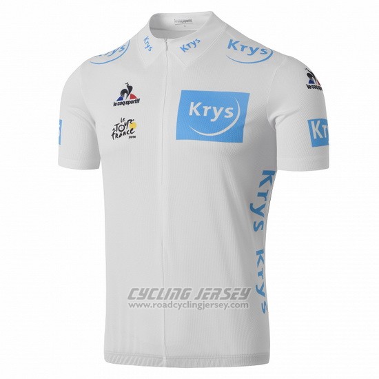 2016 Cycling Jersey Tour de France White Short Sleeve and Bib Short